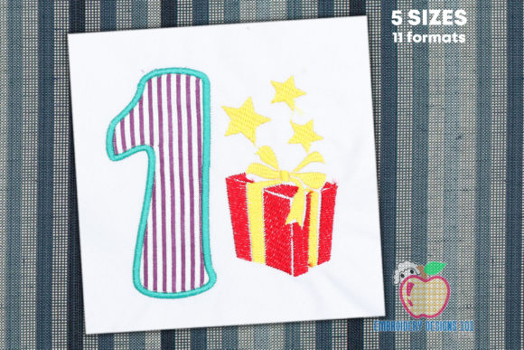 Birthday Number 1 with Gift Box Applique Review
