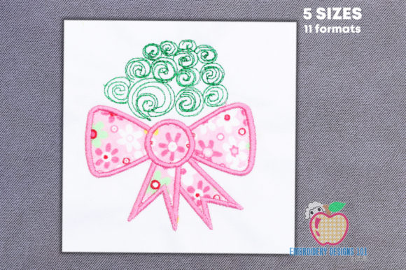 Bow with Tree Applique Design Review for Makers