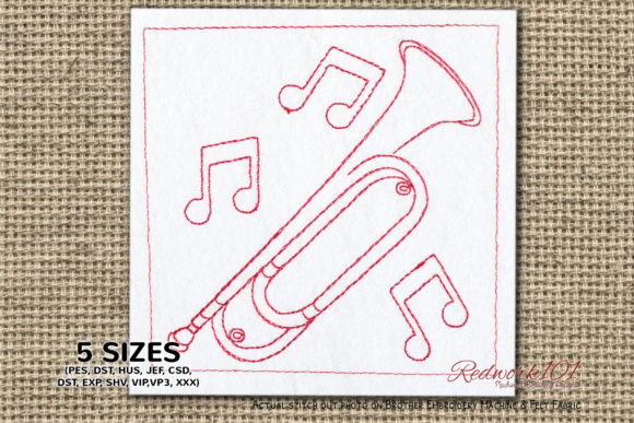 Bugle Trumpet Bluework: A Holiday Embroidery Review