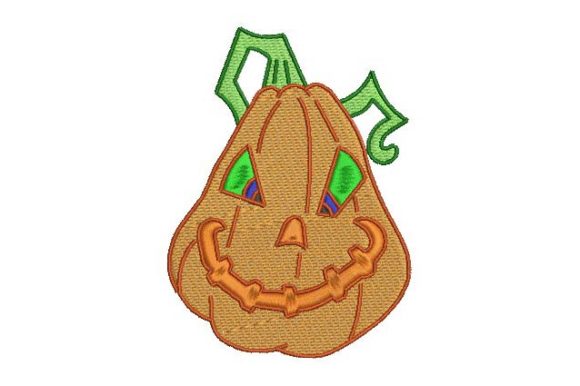 Funny Pumpkin Embroidery Design