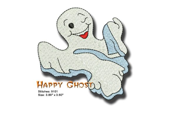 Happy Ghost: A Traditional Halloween Embroidery Review