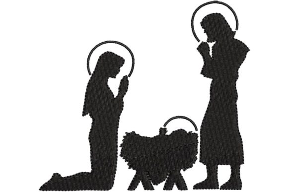 Nativity Silhouette: A Minimalist Christmas Design for Etsy Sellers